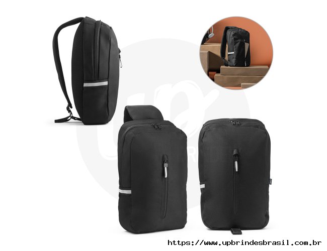 Mochila  tiracolo em 300D PET e 600D PET