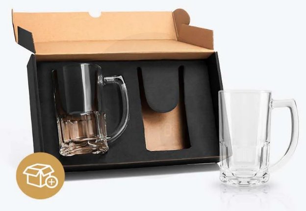 Kit Com Canecas De Vidro Para Chopp De 340 Ml