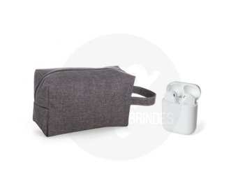 Kit Necessaire e Fone de ouvido